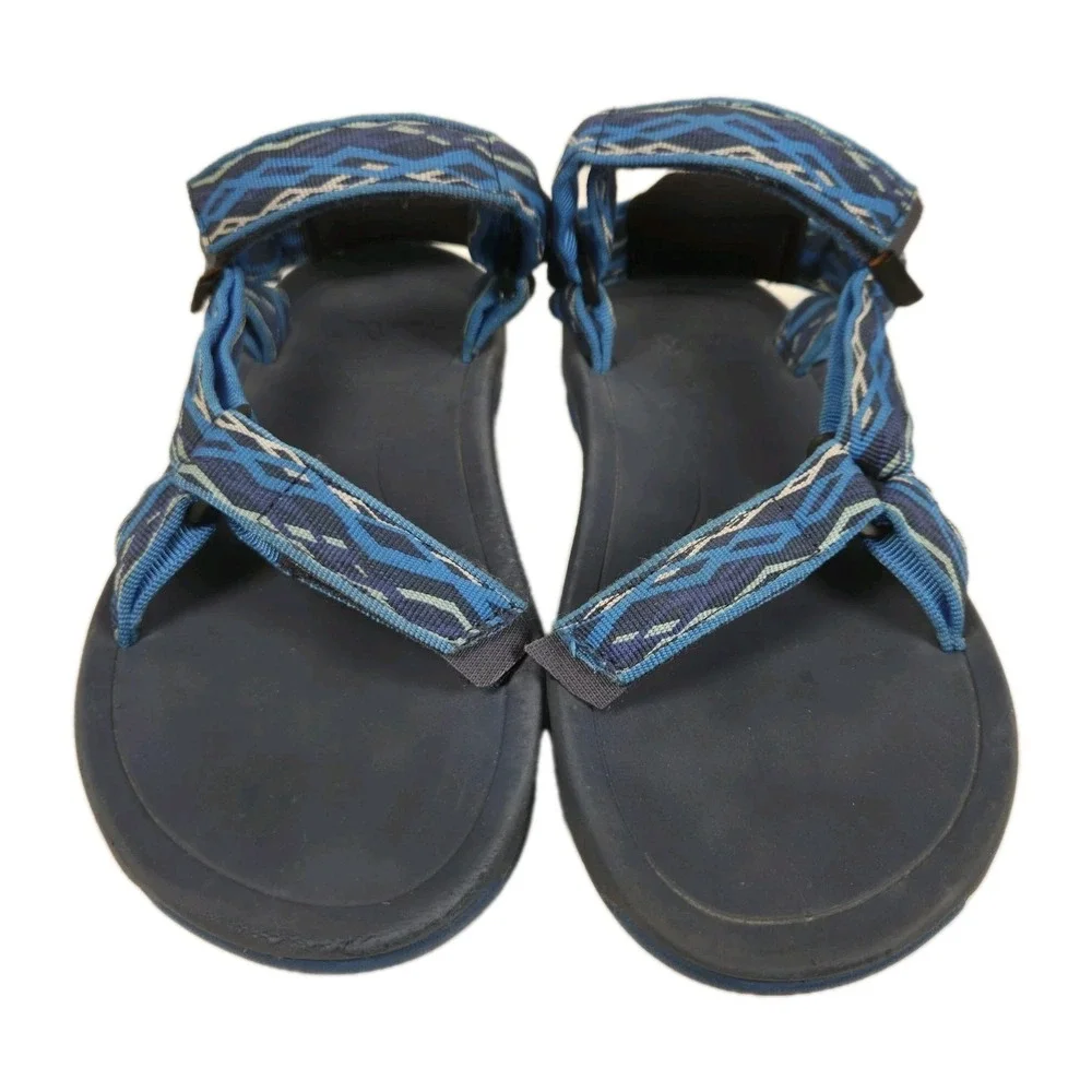 Teva Hurricane XLT2 Big Kids' Size 5 Womens 7 Blue Geometric Print Beach Walking